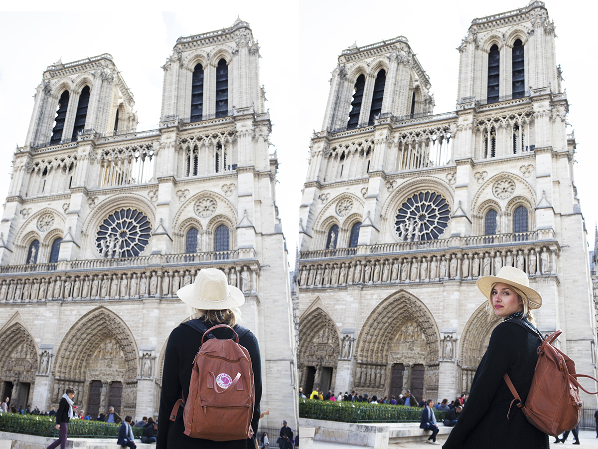 Visiting Notre Dame in Paris